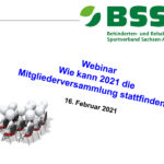 BSSA-Online Seminar „Mitgliederversammlung 2021: Rechtssichere Planung und Durchführung“