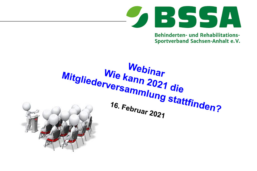 BSSA-Online Seminar „Mitgliederversammlung 2021: Rechtssichere Planung und Durchführung“