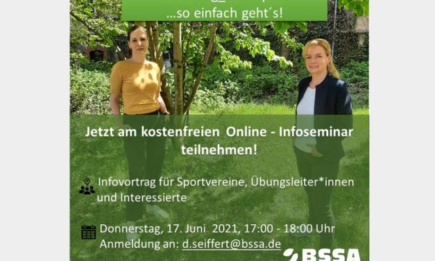 #Einstieg_Rehasport: Neues Online-Seminar des BSSA