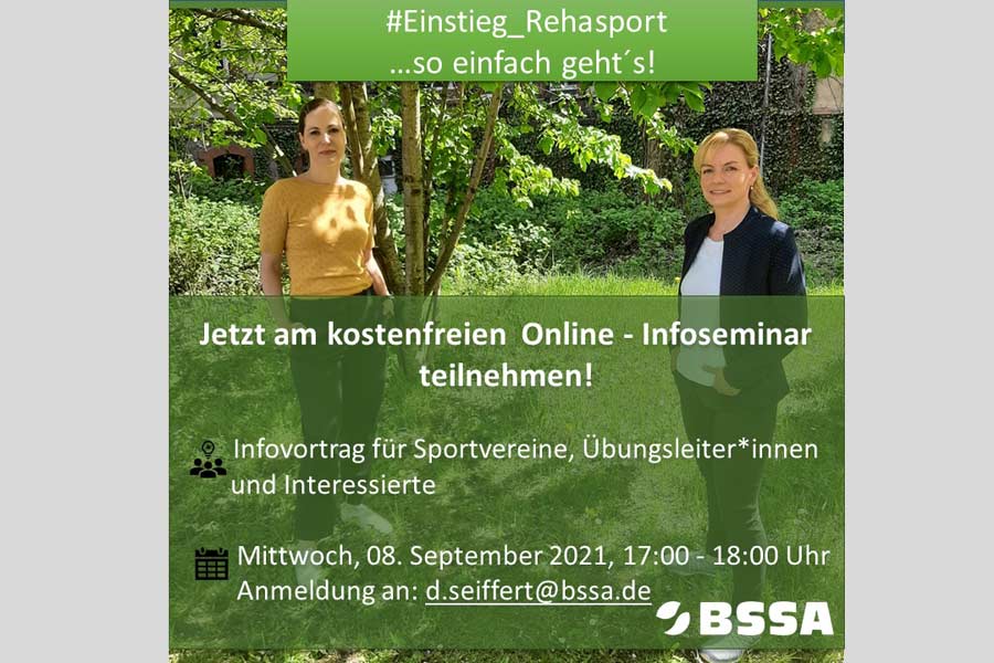 #Einstieg_Rehasport BSSA Online-Seminar