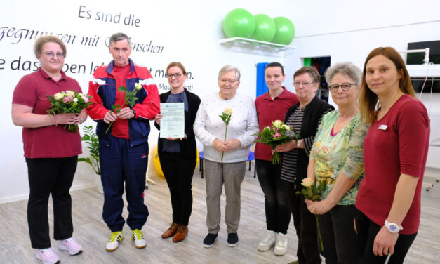 Behinderten- und Rehabilitationssportverein “SINE-CURA” e. V. erhält Zertifikat für Neurologiegruppe